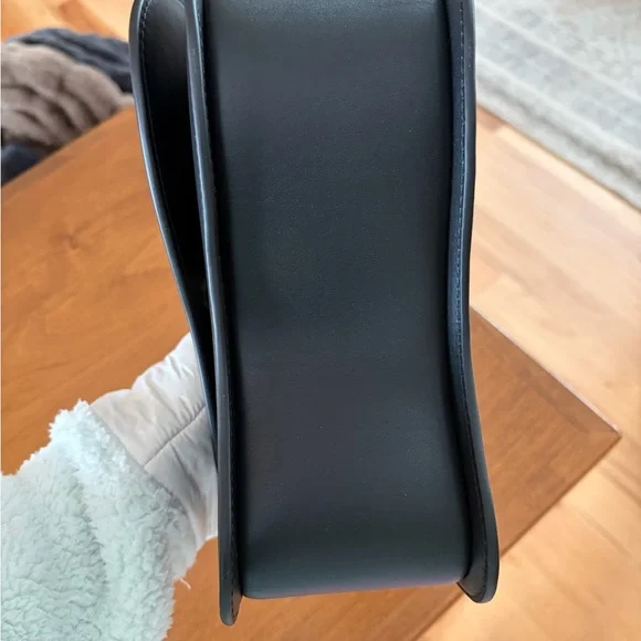 cult gaia Black Sculptural Clutch with Gold Tone Sphere Accents! New! - Picture 4 of 6